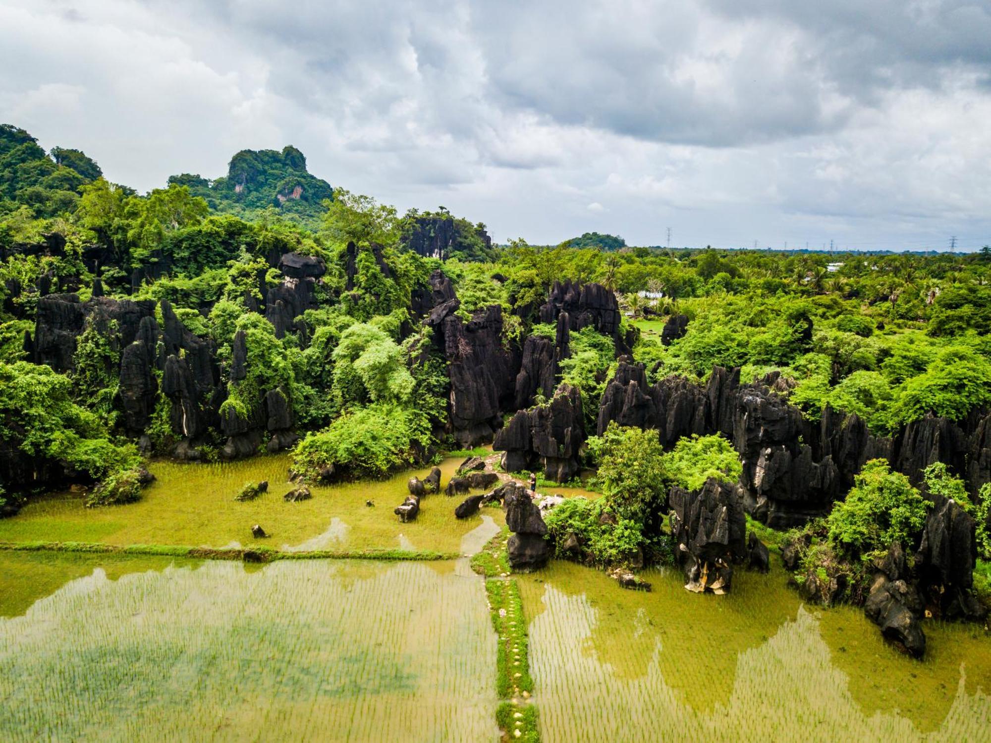Гостевой дом Kampoeng Karst Rammang Rammang Kasijala Экстерьер фото
